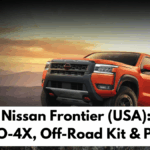 2025 Nissan Frontier (USA): PRO-X/PRO-4X, Off-Road Kit & Pricing