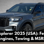 Ford Explorer 2025 (USA): Features, Engines, Towing & MSRP