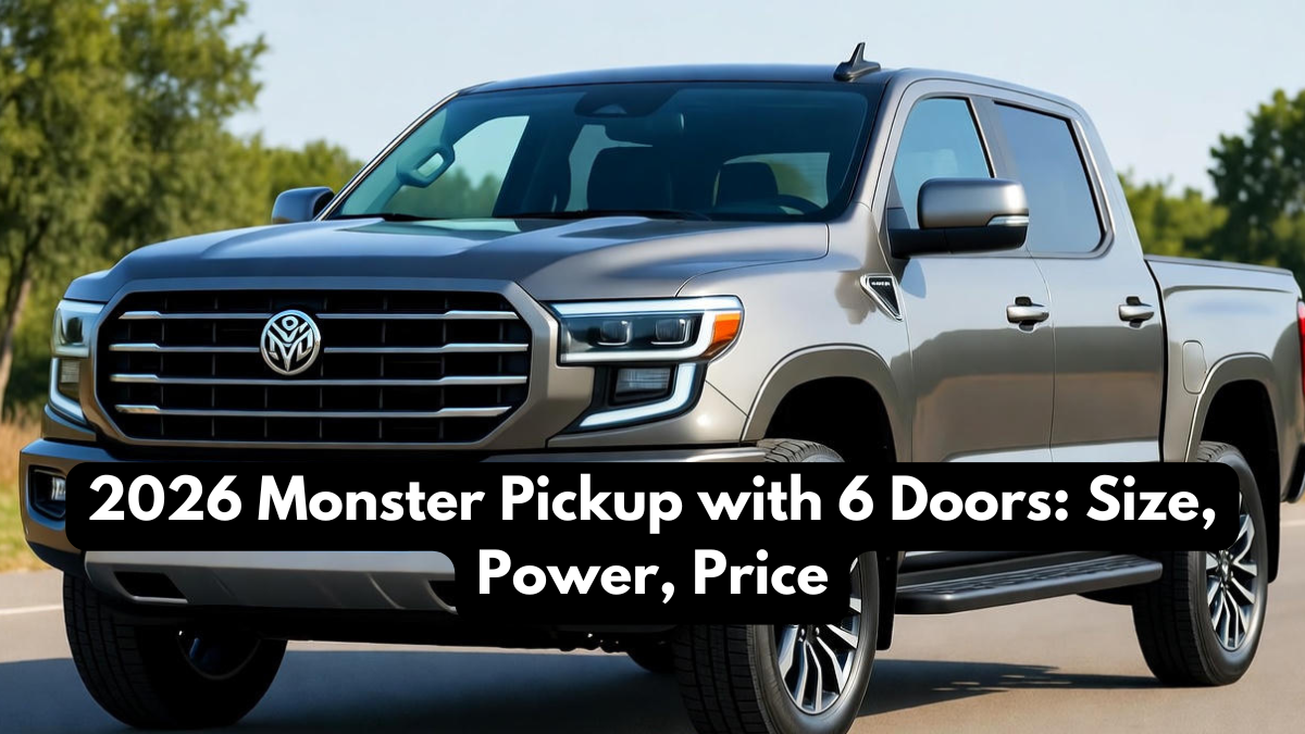 2026 Monster Pickup with 6 Doors: Size, Power, Price