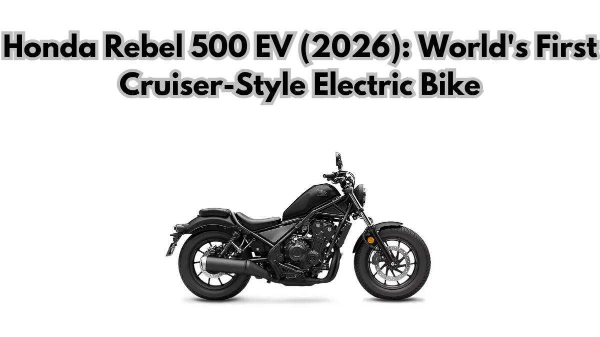 Honda Rebel 500 EV (2026): World's First Cruiser-Style Electric Bike