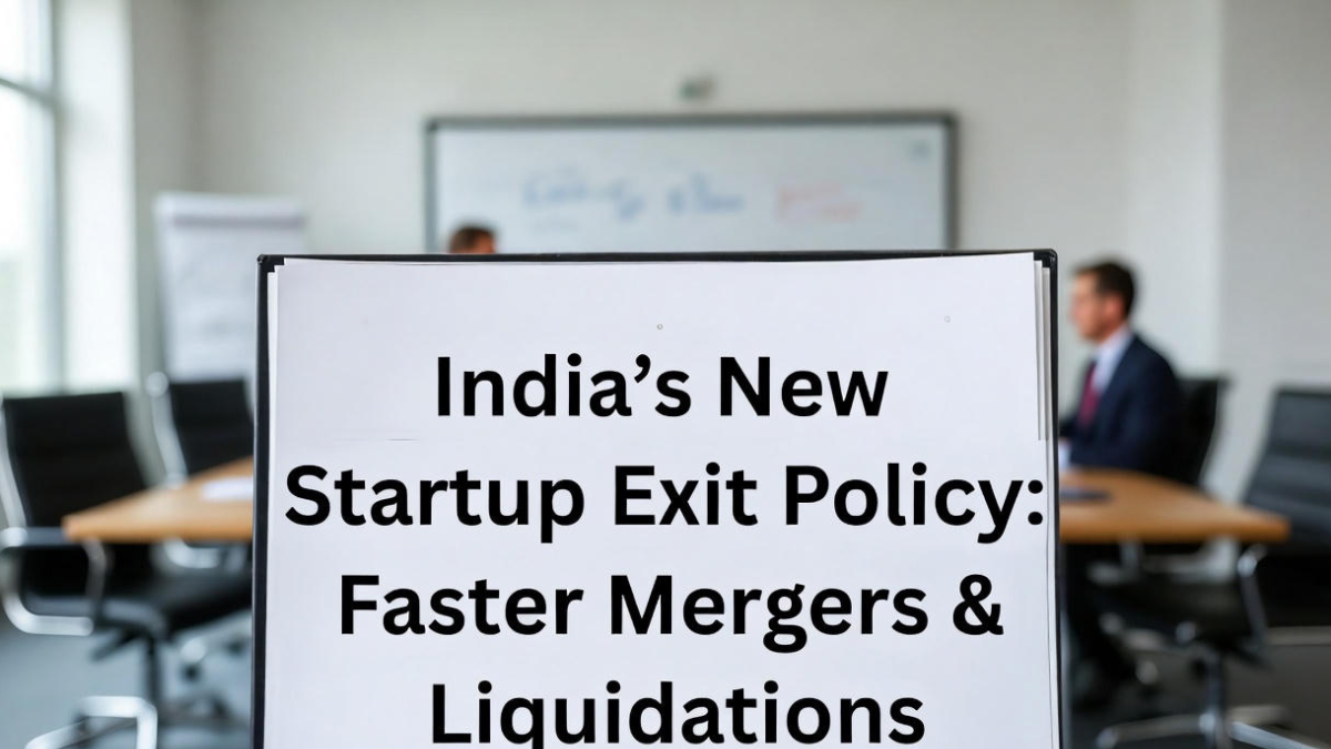 India’s New Startup Exit Policy: Faster Mergers & Liquidations