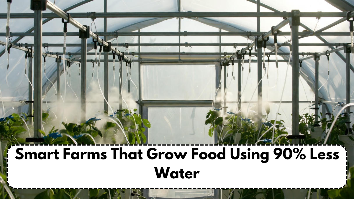 Smart Farms That Grow Food Using 90% Less Water
