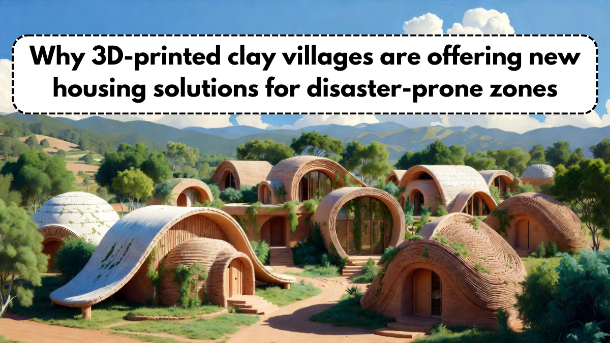 Why 3D-printed clay villages are offering new housing solutions for disaster-prone zones