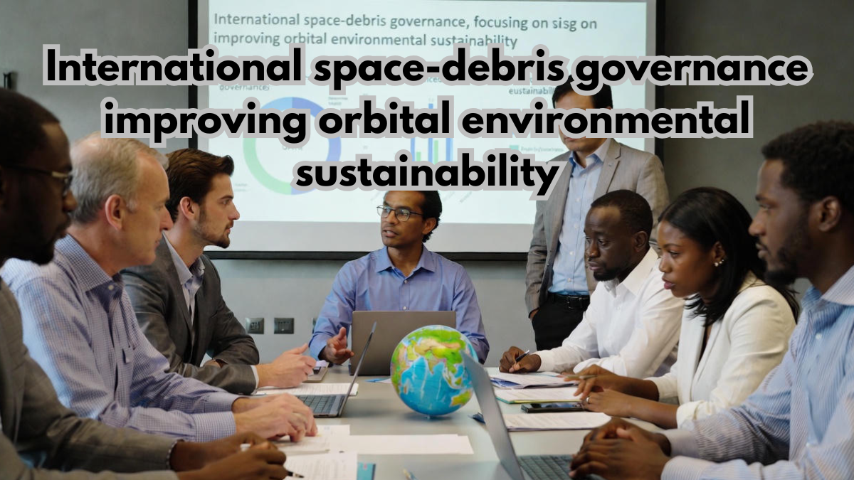 International space-debris governance improving orbital environmental sustainability